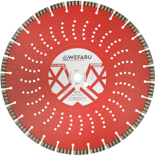 WEFARU Diamanttrennscheibe 400 mm – Turbo-Segmente 12 mm – Beton, Stahlbeton, Granit – 20,0 mm Bohrung – Trennschleifer & Tischsägen – Profiqualität EVO-Line WEFARU Diamanttrennscheibe 400 mm – Turbo-Segmente 12 mm – Beton, Stahlbeton, Granit – 20,0 mm Bohrung – Trennschleifer & Tischsägen – Profiqualität EVO-Line von wefaru