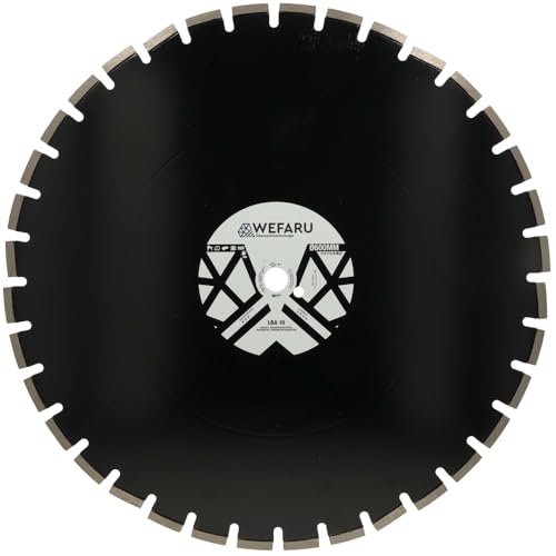 WEFARU Diamanttrennscheibe LBA 10 Ø 600 mm, 25,4 mm Bohrung – Profi-Trennscheibe für Asphalt, Frischbeton & abrasive Baustoffe von wefaru