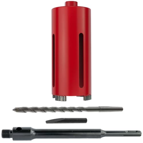 WEFARU SDS Plus Diamant-Trockenbohrkrone LTR Ø 112 mm lang – Profi-Bohrkrone 180 mm Bohrtiefe, M16 Gewinde, Turbo-Segmente, für Beton, Mauerwerk, Ziegel WEFARU SDS Plus Diamant-Trockenbohrkrone LTR Ø 112 mm lang – Profi-Bohrkrone 180 mm Bohrtiefe, M16 Gewinde, Turbo-Segmente, für Beton, Mauerwerk, Ziegel von wefaru