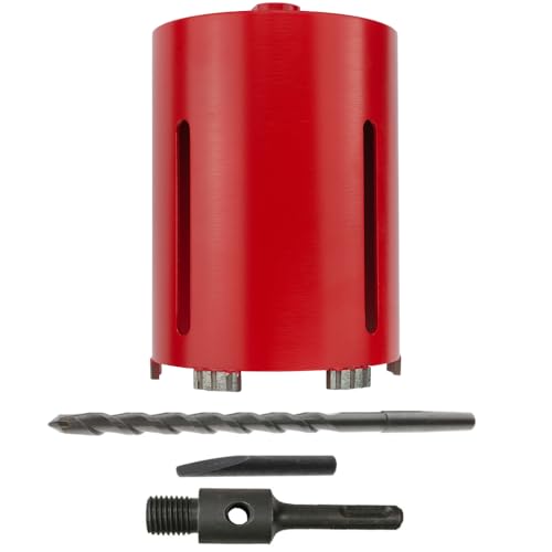 WEFARU SDS Plus Diamant-Trockenbohrkrone LTR Ø 132 mm – Profi-Bohrkrone 180 mm Bohrtiefe, M16 Gewinde, Turbo-Segmente, für Beton, Mauerwerk, Ziegel WEFARU SDS Plus Diamant-Trockenbohrkrone LTR Ø 132 mm – Profi-Bohrkrone 180 mm Bohrtiefe, M16 Gewinde, Turbo-Segmente, für Beton, Mauerwerk, Ziegel von wefaru
