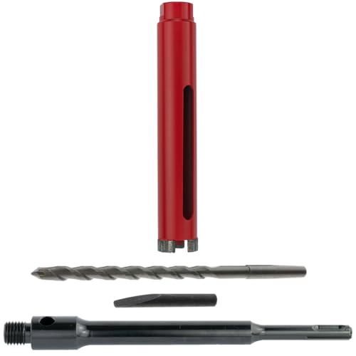 WEFARU SDS Plus Diamant-Trockenbohrkrone LTR Ø 52 mm lang – Profi-Bohrkrone 180 mm Bohrtiefe, M16 Gewinde, Turbo-Segmente, für Beton, Mauerwerk, Ziegel WEFARU SDS Plus Diamant-Trockenbohrkrone LTR Ø 52 mm lang – Profi-Bohrkrone 180 mm Bohrtiefe, M16 Gewinde, Turbo-Segmente, für Beton, Mauerwerk, Ziegel von wefaru