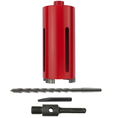 WEFARU SDS Plus Diamant-Trockenbohrkrone LTR Ø 82 mm – Profi-Bohrkrone 180 mm Bohrtiefe, M16 Gewinde, Turbo-Segmente, für Beton, Mauerwerk, Ziegel WEFARU SDS Plus Diamant-Trockenbohrkrone LTR Ø 82 mm – Profi-Bohrkrone 180 mm Bohrtiefe, M16 Gewinde, Turbo-Segmente, für Beton, Mauerwerk, Ziegel von wefaru