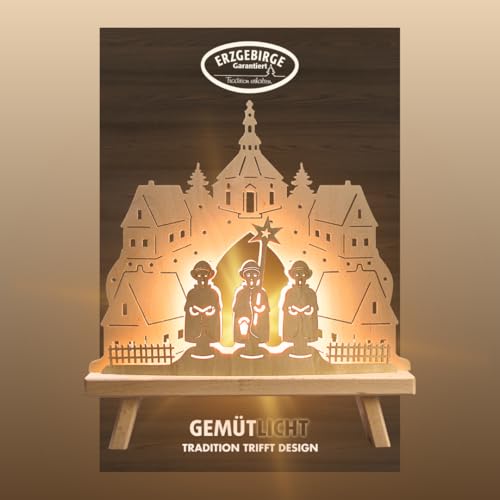 weigla - Dekoleuchte original Erzgebirge I Motiv Kurrendesäger I 1 Lampe I 7 W, E14 I Weihnachtsdeko innen I Weihnachtsbeleuchtung aus Holz I Fensterdeko weigla - Dekoleuchte original Erzgebirge I Motiv Kurrendesäger I 1 Lampe I 7 W, E14 I Weihnachtsdeko innen I Weihnachtsbeleuchtung aus Holz I Fensterdeko von weigla