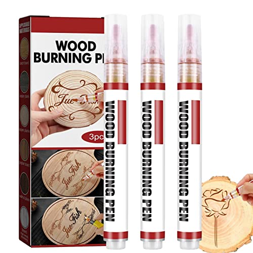 WEITING Scorch-Marker - Oily Ink Scorch Marker für Holz,3 Stück Stifte und Marker Scorch Marker Kinder für Künstler und Anfänger in DIY-Holzprojekten WEITING Scorch-Marker - Oily Ink Scorch Marker für Holz,3 Stück Stifte und Marker Scorch Marker Kinder für Künstler und Anfänger in DIY-Holzprojekten von weiting