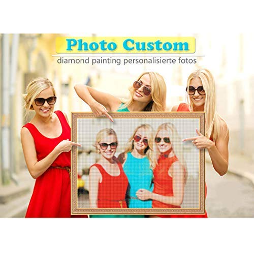 Diamant Painting Bilder Diamond Painting Personalisierte Fotos Bohrer-runder Diamant-Anstrich Für Wohnzimmer Volle Runden Diamanten-Beklebt (30 x 40 CM) von Tokiso