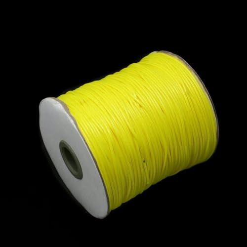 1 mm, 1,5 mm, 2 mm, gemischte Farben, gewachste Nylonschnur, Polyester-Baumwollschnur, Nylonfaden, rundes Seil, Schnur zum Selbermachen, Nähzubehör, Nachtgelb, Durchmesser 1 mm, 15 Meter 1 mm, 1,5 mm, 2 mm, gemischte Farben, gewachste Nylonschnur, Polyester-Baumwollschnur, Nylonfaden, rundes Seil, Schnur zum Selbermachen, Nähzubehör, Nachtgelb, Durchmesser 1 mm, 15 Meter von wejiay