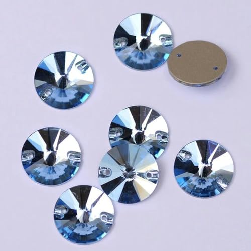 Strasssteine zum Aufnähen, runde Perlen, Steine, Strass-Applikationen für Hochzeitskleider, Kleidung, DIY-Nähkristalle, Aquamarin, 12 mm, 28 Stück Strasssteine zum Aufnähen, runde Perlen, Steine, Strass-Applikationen für Hochzeitskleider, Kleidung, DIY-Nähkristalle, Aquamarin, 12 mm, 28 Stück von wejiay