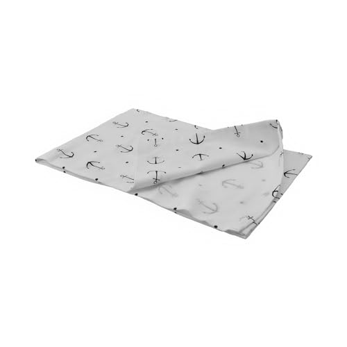 Tischdecke im maritimen Design - Blaue Anker mit Punkten auf weiß, 80x80 cm & 120x200 cm | Tischtuch aus Baumwolle, 40° waschbar Größe 80 x 80 cm Tischdecke im maritimen Design - Blaue Anker mit Punkten auf weiß, 80x80 cm & 120x200 cm | Tischtuch aus Baumwolle, 40° waschbar Größe 80 x 80 cm von wellenshop