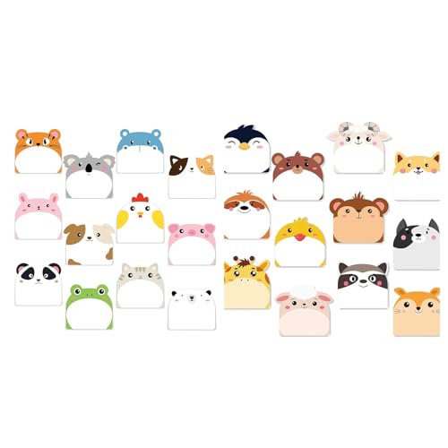 Wenrescry 24 typ Tierförmige Haftnotizen, Notizzettel klebezettel – 720 Blatt Kawaii Klebezettel für Kinder und Büro – Lustige, Kleine Haftnotizen im Cartoon Design Wenrescry 24 typ Tierförmige Haftnotizen, Notizzettel klebezettel – 720 Blatt Kawaii Klebezettel für Kinder und Büro – Lustige, Kleine Haftnotizen im Cartoon Design von wenrescry