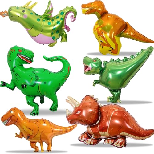 Wenweo 6 Stück Dino Luftballon, Riesen Dino Geburtstag Deko Helium Ballon für Kinder, Dino Ballon, Dino Deko Kindergeburtstag Dinosaurier Folienballon für Junge Geburtstagsdeko Wenweo 6 Stück Dino Luftballon, Riesen Dino Geburtstag Deko Helium Ballon für Kinder, Dino Ballon, Dino Deko Kindergeburtstag Dinosaurier Folienballon für Junge Geburtstagsdeko von wenweo