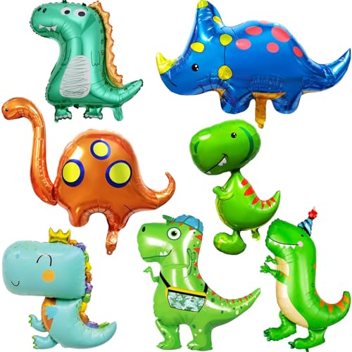 Wenweo 7 Stück Große Dino Luftballon,Folienballon Geburtstag Können mit Helium Gefüllt Werden,Dino Ballon Können für Dino Deko Kindergeburtstag, Dino Party Deko und Normales Spielen Verwendet Werden. Wenweo 7 Stück Große Dino Luftballon,Folienballon Geburtstag Können mit Helium Gefüllt Werden,Dino Ballon Können für Dino Deko Kindergeburtstag, Dino Party Deko und Normales Spielen Verwendet Werden. von wenweo