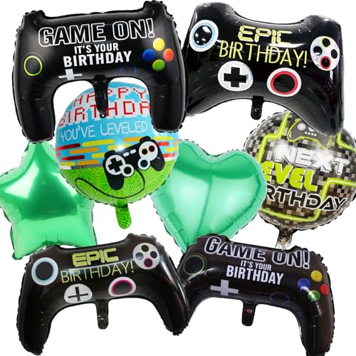 Wenweo Geburtstag Deko Gamer, 8 Stück Groß Gamer Ballon, Videospiel Luftballons, Folienballon Game Controller, Ballons Gamer für Junge Mädchen Geburtstag Spielthema Party Dekoration Wenweo Geburtstag Deko Gamer, 8 Stück Groß Gamer Ballon, Videospiel Luftballons, Folienballon Game Controller, Ballons Gamer für Junge Mädchen Geburtstag Spielthema Party Dekoration von wenweo