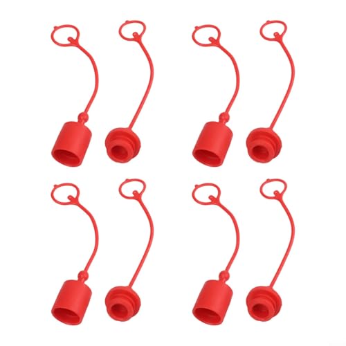 Rote Hydraulikkupplung Staub ISO7241B kompatibel, 4 Sets für optimalen Leistungsschutz (1,9 cm) von wenyouya