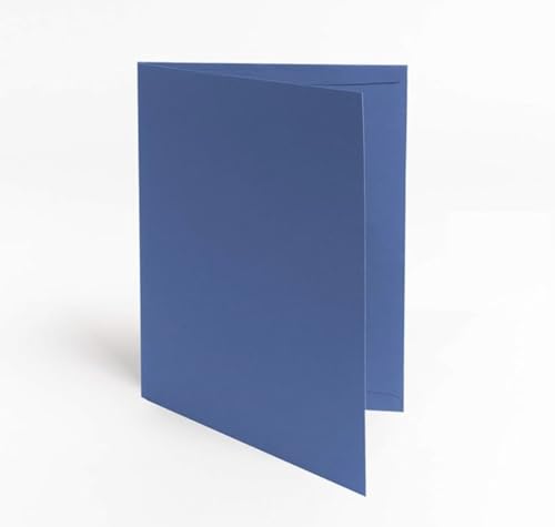 werbegruen Urkundenmappe 5 Stück A4 Blau Hochwertig | Stabiler, DIN A4 320g/m² Karton | Made in Germany | Zeugnismappe, Dokumentenmappe, Kondolenzmappe, für Zertifikate & Auszeichnungen von werbegruen