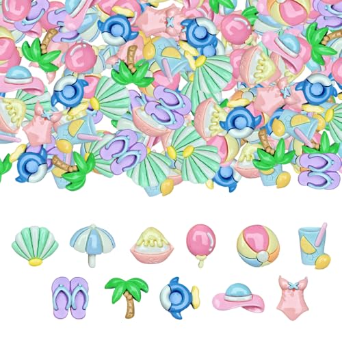 Schleim-Charms, niedliches Set, 11 Stile, Hawaii-Mini-Charm-Set, gemischtes Harz, Ornament, Harz, flache Rückseite, Handwerk für Sommer, Scrapbooking, Schmuckherstellung, Haarnadel-Dekorationen (bunt) Schleim-Charms, niedliches Set, 11 Stile, Hawaii-Mini-Charm-Set, gemischtes Harz, Ornament, Harz, flache Rückseite, Handwerk für Sommer, Scrapbooking, Schmuckherstellung, Haarnadel-Dekorationen (bunt) von werdecade