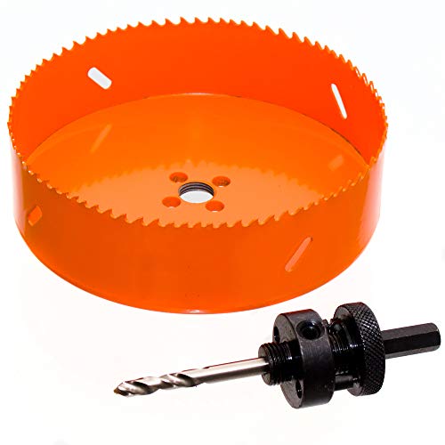 HSS Bi-Metall Lochsäge Ø 210 mm mit Adapter für INOX, Holz, Regipsplatten, Kunststoff, Metall HSS Bi-Metall Lochsäge Ø 210 mm mit Adapter für INOX, Holz, Regipsplatten, Kunststoff, Metall von werkzeugundzubehoer_com