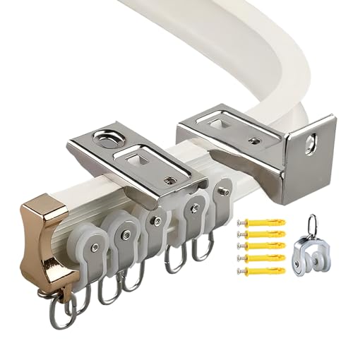 whalebee Flexibel Curtain Rail Biegbare Vorhangschiene Mit Leisen Rollen Leichter Lauf Schienensystem Leicht Zu Montieren Abriebfest Gute Zähigkeit Aluminiumlegierung Mit Zubehör Gardinenstangen whalebee Flexibel Curtain Rail Biegbare Vorhangschiene Mit Leisen Rollen Leichter Lauf Schienensystem Leicht Zu Montieren Abriebfest Gute Zähigkeit Aluminiumlegierung Mit Zubehör Gardinenstangen von whalebee