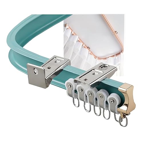 whalebee Vorhangstange Gebogene Vorhangschiene Leicht Zu Biegen Leise Und Sanft Gardinenschiene Aluminiumlegierung 1-6.7M Gute Zähigkeit Abriebfest Wand-/Deckenmontage Mit Zubehör Schienensystem whalebee Vorhangstange Gebogene Vorhangschiene Leicht Zu Biegen Leise Und Sanft Gardinenschiene Aluminiumlegierung 1-6.7M Gute Zähigkeit Abriebfest Wand-/Deckenmontage Mit Zubehör Schienensystem von whalebee
