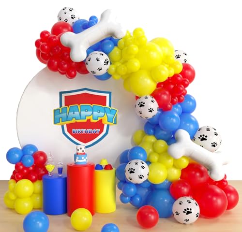 Geburtstags Dog Paw Luftballons Dekorationen Pfotenpatrouillen Geburtstag Deko für Kinder Partyzubehör Geburtstags Dog Paw Luftballons Dekorationen Pfotenpatrouillen Geburtstag Deko für Kinder Partyzubehör von whdiduo