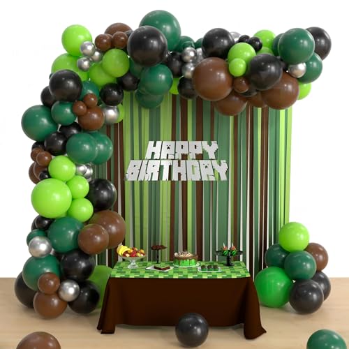 Geburtstags Gaming Luftballons Miner Party Dekoration Videospiel Geburtstags Dekorationen für Pixel Kinder Party Zubehör Geburtstags Gaming Luftballons Miner Party Dekoration Videospiel Geburtstags Dekorationen für Pixel Kinder Party Zubehör von whdiduo