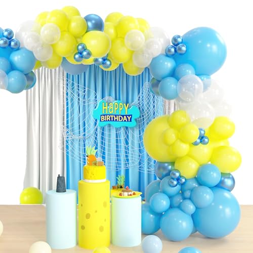 Geburtstags Sponge Luftballons Bogen Set Dekoration Sponge Themen Dekorationen für Sponge Partyzubehör Geburtstags Sponge Luftballons Bogen Set Dekoration Sponge Themen Dekorationen für Sponge Partyzubehör von whdiduo