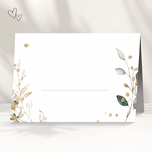 50 Tischkarten für deine Hochzeit | floral - Premium Platzkarte im Set, Sitzplatzkarte, Design Namenskarte für Gäste 50 Tischkarten für deine Hochzeit | floral - Premium Platzkarte im Set, Sitzplatzkarte, Design Namenskarte für Gäste von white & ivory