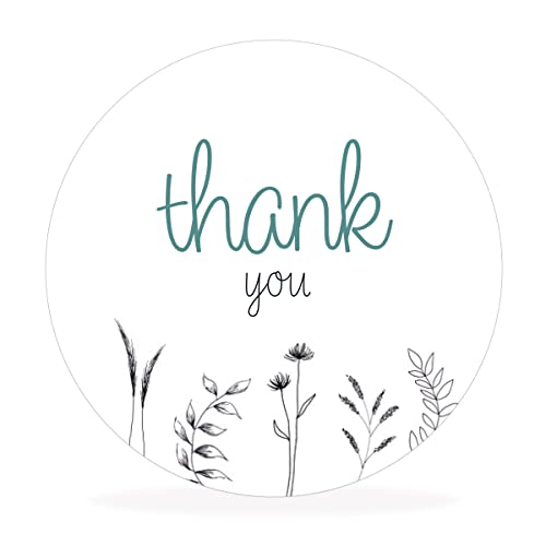 White&ivory, 10 runde Aufkleber, Sticker thank you | stilvolles Design: minimalistisch, floral | 4cm Durchmesser | selbstklebend | Gastgeschenke für Hochzeit Taufe Geburtstag White&ivory, 10 runde Aufkleber, Sticker thank you | stilvolles Design: minimalistisch, floral | 4cm Durchmesser | selbstklebend | Gastgeschenke für Hochzeit Taufe Geburtstag von white & ivory