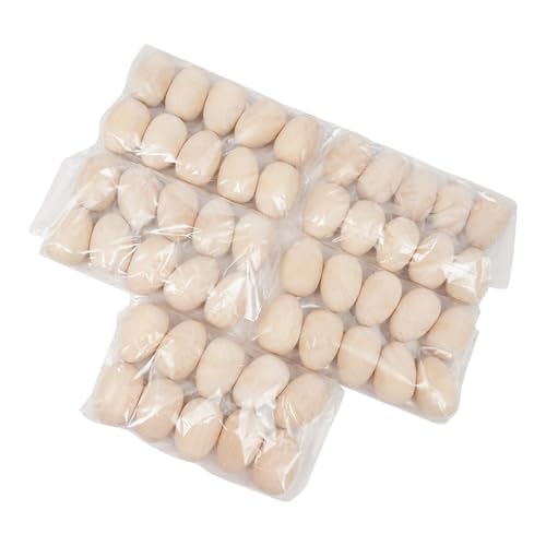 Holzeier 50 Stück Naturholz zum Bemalen für Ostern Weihnachten Kinder Basteln Bastelbedarf Selber Bemalen DIY Geschenk von whsiodj