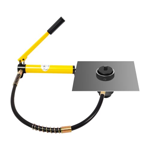 Hydrauliklochstanze Blechlocher Lochstanze 15T für Metallbleche mit 10 Matrizen Set 16-101mm inkl Tragetasche Stanze für Baustelle und Werkstatt von whsiodj