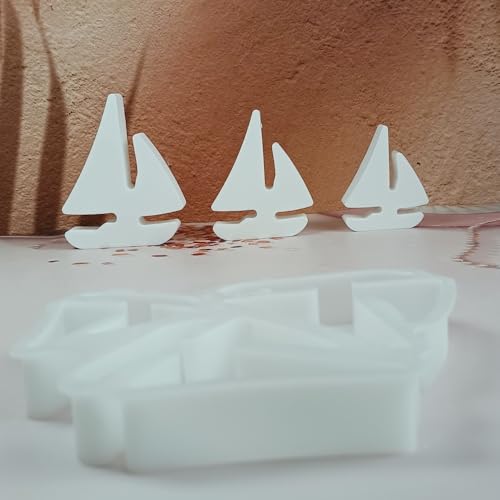WIKIMO 3 Stück Silikonformen Gießformen Sommer, Gießformen Silikon für Segelboot Deko, Gips zum Gießen für Maritim, Epoxidharz Formen Silikonform DIY Handgefertigter WIKIMO 3 Stück Silikonformen Gießformen Sommer, Gießformen Silikon für Segelboot Deko, Gips zum Gießen für Maritim, Epoxidharz Formen Silikonform DIY Handgefertigter von wikimo