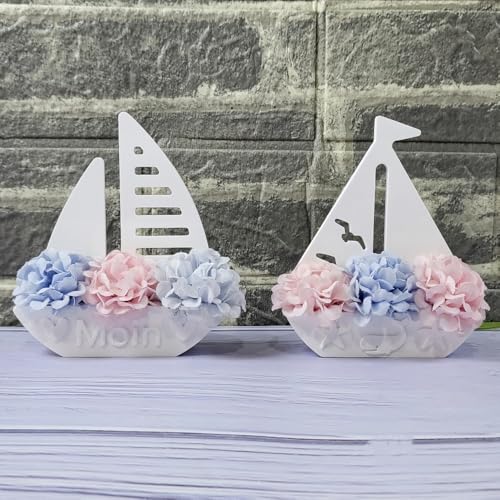 WIKIMO 2 Stück Silikonformen Gießformen Segelboot, Gießformen Silikon Sommer für Segelboot Deko, Gips zum Gießen für Maritim, DIY Epoxidharz Formen Silikonform WIKIMO 2 Stück Silikonformen Gießformen Segelboot, Gießformen Silikon Sommer für Segelboot Deko, Gips zum Gießen für Maritim, DIY Epoxidharz Formen Silikonform von wikimo