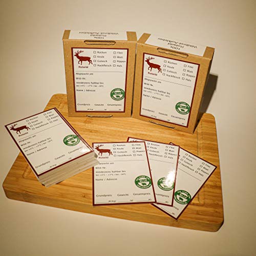 wilde-aufkleber.de | 100x Rotwild Premium-Wildbret-Tiefkühletikett zur professionellen Etikettierung von Wildfleisch Wildbretaufkleber | Wildetikett wilde-aufkleber.de | 100x Rotwild Premium-Wildbret-Tiefkühletikett zur professionellen Etikettierung von Wildfleisch Wildbretaufkleber | Wildetikett von wilde-aufkleber.de