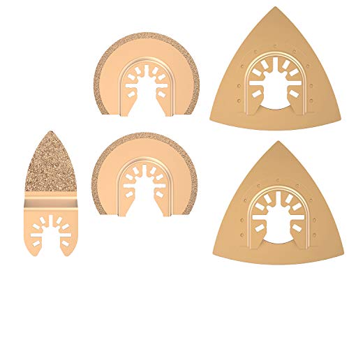 5 tlg Oszillierendes Zubehör Set Mix Multitool Sägeblätter Kit Multifunktionswerkzeug für Kunststoff/Holz/Soft Metal Cutting für Multimaster 5 tlg Oszillierendes Zubehör Set Mix Multitool Sägeblätter Kit Multifunktionswerkzeug für Kunststoff/Holz/Soft Metal Cutting für Multimaster von willkey