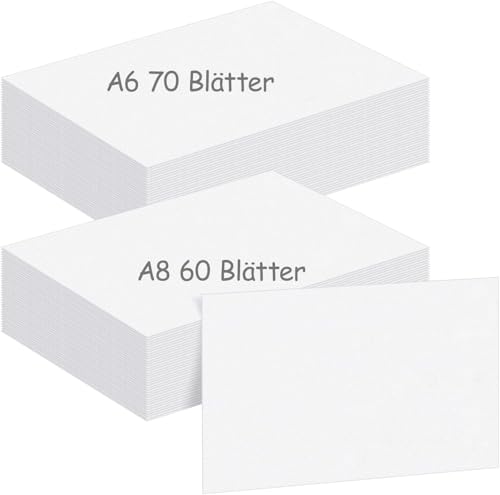 130 Blätter Blanko Karten 300g/m² Karteikarten A6/A8 Blanko Postkarten zum Selbstgestalten Blank Cards für Postkarten Blanko Spielkarten Aquarellpapier A6 Moderationskarten Visitenkarten Flashcards 130 Blätter Blanko Karten 300g/m² Karteikarten A6/A8 Blanko Postkarten zum Selbstgestalten Blank Cards für Postkarten Blanko Spielkarten Aquarellpapier A6 Moderationskarten Visitenkarten Flashcards von winbest