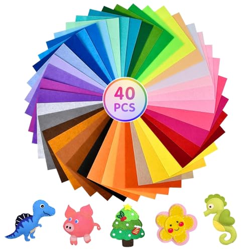 Bastelfilz 1mm 40 Farben Filzstoff A4 20X30CM Filz zum Basteln Polyester Felt Fabric Filzplatten Kinder Vliesstoff Stoff Filzplatten für DIY-Projekte Handwerk Nähen Projekte Patchwork Decoration Bastelfilz 1mm 40 Farben Filzstoff A4 20X30CM Filz zum Basteln Polyester Felt Fabric Filzplatten Kinder Vliesstoff Stoff Filzplatten für DIY-Projekte Handwerk Nähen Projekte Patchwork Decoration von winbest