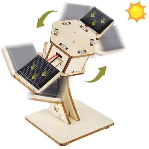 DIY rotierender Solarsatellit,3D Holz Puzzle Gebäude Spielzeug,Künstlicher Satellit Holzbausatz,STEM Bausätze für Kinder Alter 8-12,inspirieren Kreativität für Jungen und Mädchen von winsonik