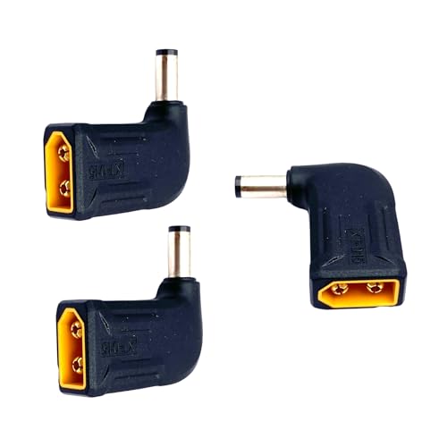 3 Stück XT60 Stecker zu DC 5.5mm X 2.1mm Steckeradapter, Seite 90 Grad XT60 Stecker zu DC5521 Adapter für Lötkolben, Drohnen, Solarzellen und Fahrzeuge 3 Stück XT60 Stecker zu DC 5.5mm X 2.1mm Steckeradapter, Seite 90 Grad XT60 Stecker zu DC5521 Adapter für Lötkolben, Drohnen, Solarzellen und Fahrzeuge von winwill
