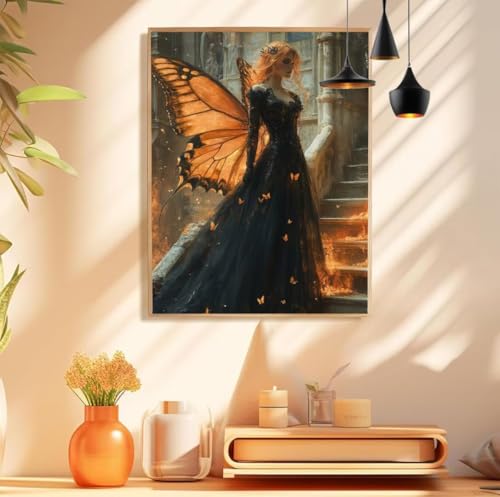 Elf Malen Nach Zahlen Erwachsene Frau Malen Nach Zahlen XXL 150x200cm Paint by Numbers Adult DIY Handgemalt Knitterfreie Leinwand Ölgemälde Set für Deko Schlafzimmer, Geschenke für Männer,Model 189 von wionheng