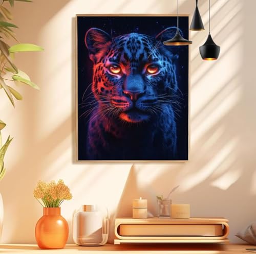 Leopard Malen Nach Zahlen Erwachsene Fantasie Malen Nach Zahlen Klein 30x40cm Paint by Numbers Adult Handgemalt Knitterfreie Leinwand Ölgemälde für Deko Schlafzimmer, Geschenke für Männer,Model 210 Leopard Malen Nach Zahlen Erwachsene Fantasie Malen Nach Zahlen Klein 30x40cm Paint by Numbers Adult Handgemalt Knitterfreie Leinwand Ölgemälde für Deko Schlafzimmer, Geschenke für Männer,Model 210 von wionheng