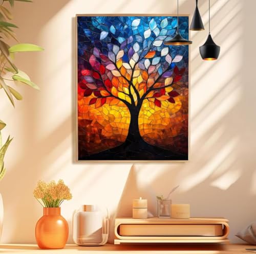 Malen Nach Zahlen Erwachsene Baum Paint by Numbers Farbe Malen Nach Zahlen Groß 10x20cm Ohne Rahmen, DIY Ölgemälde Set mit 3 Pinsel und Acrylfarben für Deko Aesthetic, Geschenke für Frauen,Model 169 Malen Nach Zahlen Erwachsene Baum Paint by Numbers Farbe Malen Nach Zahlen Groß 10x20cm Ohne Rahmen, DIY Ölgemälde Set mit 3 Pinsel und Acrylfarben für Deko Aesthetic, Geschenke für Frauen,Model 169 von wionheng
