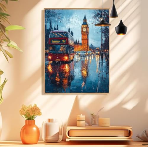 Malen Nach Zahlen Erwachsene Big Ben Paint by Numbers Stadt Malen Nach Zahlen Groß 20x30cm Ohne Rahmen, Ölgemälde Set mit 3 Pinsel und Acrylfarben für Deko Aesthetic, Geschenke für Frauen,Model 202 Malen Nach Zahlen Erwachsene Big Ben Paint by Numbers Stadt Malen Nach Zahlen Groß 20x30cm Ohne Rahmen, Ölgemälde Set mit 3 Pinsel und Acrylfarben für Deko Aesthetic, Geschenke für Frauen,Model 202 von wionheng