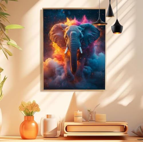 Malen Nach Zahlen Erwachsene Elefant Paint by Numbers Farbe Malen Nach Zahlen Groß 10x20cm Ohne Rahmen, Ölgemälde Set mit 3 Pinsel und Acrylfarben für Deko Aesthetic, Geschenke für Frauen,Model 199 Malen Nach Zahlen Erwachsene Elefant Paint by Numbers Farbe Malen Nach Zahlen Groß 10x20cm Ohne Rahmen, Ölgemälde Set mit 3 Pinsel und Acrylfarben für Deko Aesthetic, Geschenke für Frauen,Model 199 von wionheng