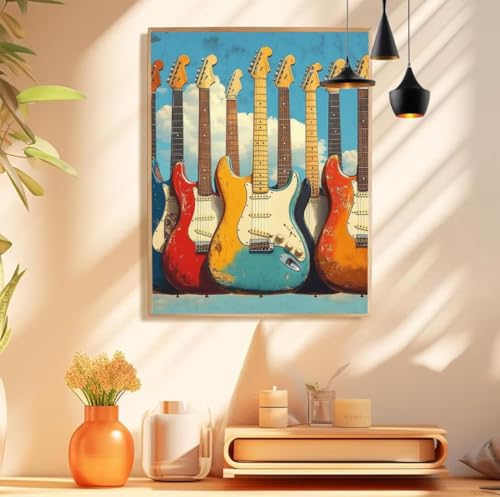 Malen Nach Zahlen Erwachsene Gitarre Paint by Numbers Farbe Malen Nach Zahlen Groß 10x20cm Ohne Rahmen, Ölgemälde Set mit 3 Pinsel und Acrylfarben für Deko Aesthetic, Geschenke für Frauen,Model 178 Malen Nach Zahlen Erwachsene Gitarre Paint by Numbers Farbe Malen Nach Zahlen Groß 10x20cm Ohne Rahmen, Ölgemälde Set mit 3 Pinsel und Acrylfarben für Deko Aesthetic, Geschenke für Frauen,Model 178 von wionheng
