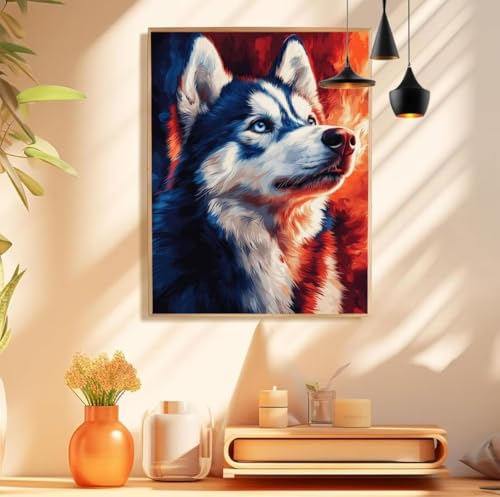 Malen Nach Zahlen Erwachsene Hund Paint by Numbers Kunst Malen Nach Zahlen Groß 10x20cm Ohne Rahmen, DIY Ölgemälde Set mit 3 Pinsel und Acrylfarben für Deko Aesthetic, Geschenke für Frauen,Model 193 Malen Nach Zahlen Erwachsene Hund Paint by Numbers Kunst Malen Nach Zahlen Groß 10x20cm Ohne Rahmen, DIY Ölgemälde Set mit 3 Pinsel und Acrylfarben für Deko Aesthetic, Geschenke für Frauen,Model 193 von wionheng