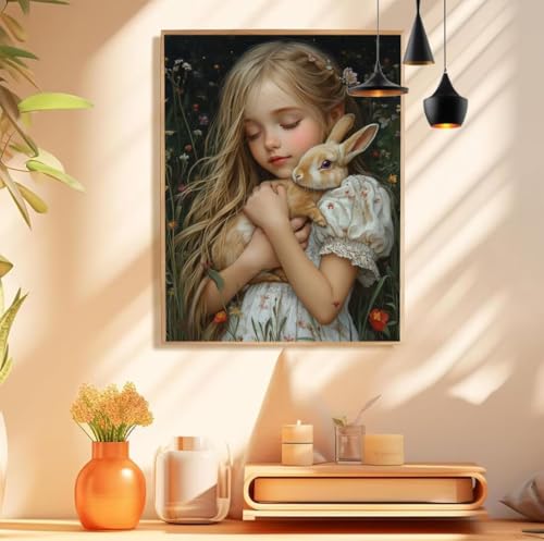 Malen Nach Zahlen Erwachsene Kind Paint by Numbers Kaninchen Malen Nach Zahlen Groß 90x60cm Ohne Rahmen, Ölgemälde Set mit 3 Pinsel und Acrylfarben für Deko Aesthetic, Geschenke für Frauen,Model 190 Malen Nach Zahlen Erwachsene Kind Paint by Numbers Kaninchen Malen Nach Zahlen Groß 90x60cm Ohne Rahmen, Ölgemälde Set mit 3 Pinsel und Acrylfarben für Deko Aesthetic, Geschenke für Frauen,Model 190 von wionheng