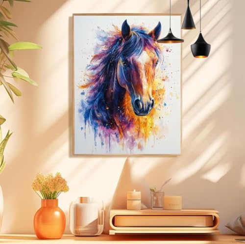 Malen Nach Zahlen Erwachsene Pferd Paint by Numbers Feder Malen Nach Zahlen Groß 10x20cm Ohne Rahmen, DIY Ölgemälde Set mit 3 Pinsel und Acrylfarben für Deko Aesthetic, Geschenke für Frauen,Model 208 Malen Nach Zahlen Erwachsene Pferd Paint by Numbers Feder Malen Nach Zahlen Groß 10x20cm Ohne Rahmen, DIY Ölgemälde Set mit 3 Pinsel und Acrylfarben für Deko Aesthetic, Geschenke für Frauen,Model 208 von wionheng