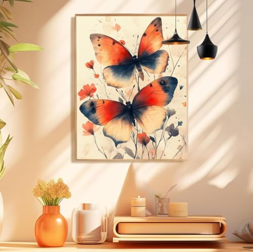 Malen Nach Zahlen Erwachsene Schmetterling Paint by Numbers Kunst Malen Nach Zahlen Groß 40x50cm Ohne Rahmen, Ölgemälde Set mit 3 Pinsel und Acrylfarben für Zimmer Deko, Geschenke für Frauen,Model 181 Malen Nach Zahlen Erwachsene Schmetterling Paint by Numbers Kunst Malen Nach Zahlen Groß 40x50cm Ohne Rahmen, Ölgemälde Set mit 3 Pinsel und Acrylfarben für Zimmer Deko, Geschenke für Frauen,Model 181 von wionheng