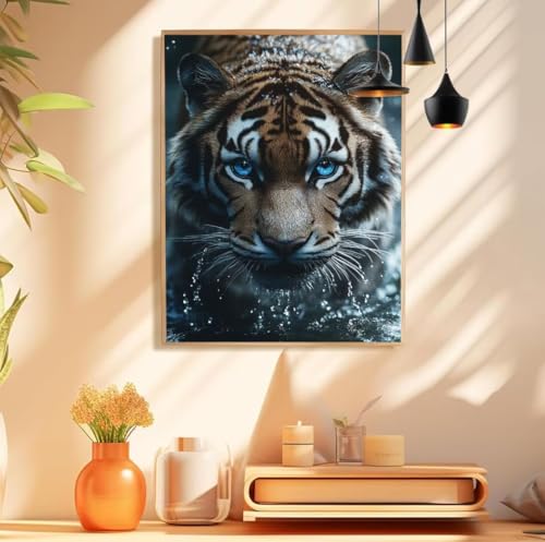 Malen Nach Zahlen Erwachsene Tiger Paint by Numbers Realismus Malen Nach Zahlen Groß 10x20cm Ohne Rahmen, Ölgemälde Set mit 3 Pinsel und Acrylfarben für Deko Aesthetic, Geschenke für Frauen,Model 187 Malen Nach Zahlen Erwachsene Tiger Paint by Numbers Realismus Malen Nach Zahlen Groß 10x20cm Ohne Rahmen, Ölgemälde Set mit 3 Pinsel und Acrylfarben für Deko Aesthetic, Geschenke für Frauen,Model 187 von wionheng