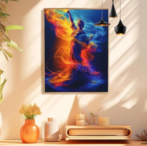 Malen Nach Zahlen Freiheitsstatue Muster, Fantasie Malen Nach Zahlen Erwachsene Groß 90x60cm, DIY Handgemalt Ölgemälde Acrylfarben Kit, Paint by Numbers für Wanddeko Wohnzimmer, Ohne Rahmen,Model 191 Malen Nach Zahlen Freiheitsstatue Muster, Fantasie Malen Nach Zahlen Erwachsene Groß 90x60cm, DIY Handgemalt Ölgemälde Acrylfarben Kit, Paint by Numbers für Wanddeko Wohnzimmer, Ohne Rahmen,Model 191 von wionheng