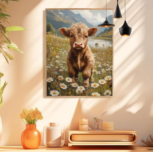 Malen Nach Zahlen Hochlandrinder Muster, Blume Malen Nach Zahlen Erwachsene Groß 100x80cm, DIY Handgemalt Ölgemälde Acrylfarben Kit, Paint by Numbers für Wanddeko Wohnzimmer, Ohne Rahmen,Model 335 Malen Nach Zahlen Hochlandrinder Muster, Blume Malen Nach Zahlen Erwachsene Groß 100x80cm, DIY Handgemalt Ölgemälde Acrylfarben Kit, Paint by Numbers für Wanddeko Wohnzimmer, Ohne Rahmen,Model 335 von wionheng
